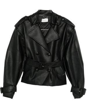 Markgong Manteau À Boutonnière Croisée - Noir