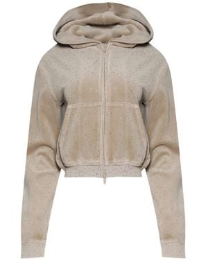 Alexander Wang Embellished Hoodie - Natural