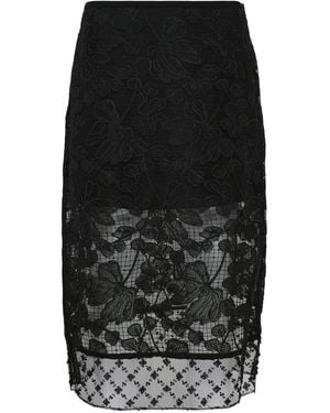 3.1 Phillip Lim フローラルレース スカート - ブラック