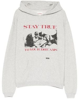 KAMIYA Graphic-Print Hoodie - White