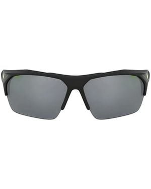 Nike Terminus Semi-Rimless Rectangle-Frame Sunglasses - Gray