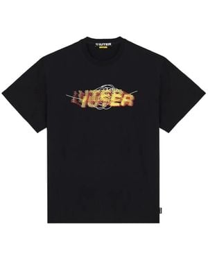 Iuter Swift Printed-Detail Cotton T-Shirt - Black