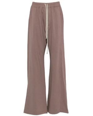 Rick Owens Pantalones De Chándal Con Botones De Presión Y Cordones - Marrón