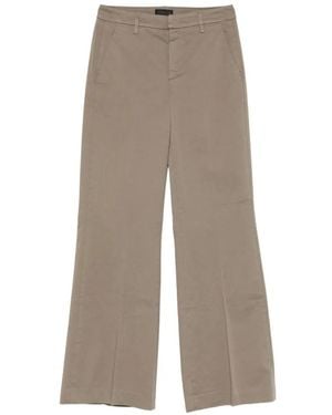 Dondup Pantalones Rectos Con Trabillas - Neutro
