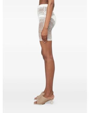 Isa Boulder Shorts Memory All'Uncinetto - Bianco