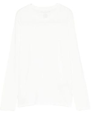 Majestic Filatures Long-Sleeve Round-Neck Jumper - White