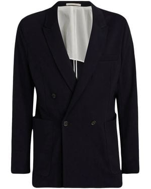 Paolo Pecora Double-Breasted Blazer - Blue