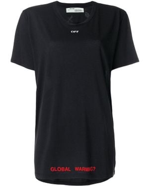 Off-White c/o Virgil Abloh Global Warming T-shirt - Black