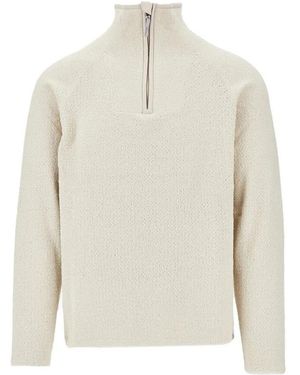 Houdini Sportswear Pull En Polaire À Col Zippé - White