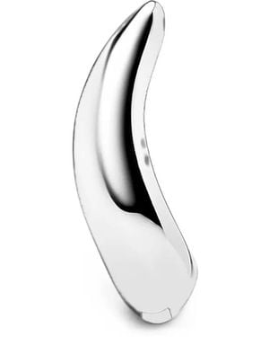 Maria Black Pendiente Arcus Huggie - Blanco