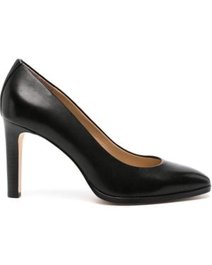 Ralph Lauren Camila 85Mm Leather Court Shoes - Black