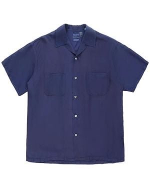 Blue Blue Japan Short-Sleeved Silk Shirt - Blue