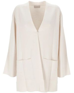 Hemisphere Open-Front Cardigan - White
