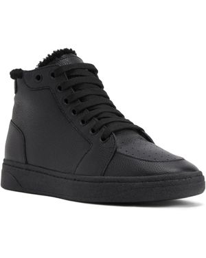 Giuseppe Zanotti Baskets Montantes Gz94 En Peau Lainée - Black