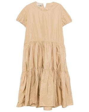 Susanne Bommer Vestido Con Volantes - Neutro