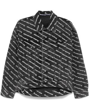 T By Alexander Wang Falling Back Jacket - Schwarz