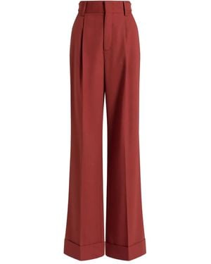 Alberta Ferretti Pleated Pants - Red