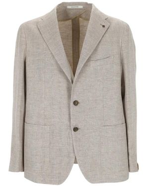 Tagliatore Herringbone-Weave Blazer - Grey