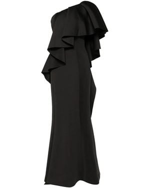 Saiid Kobeisy Ruffled Dress - Black