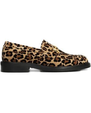 Mara Bini Frida Loafer mit Animal-Print - Braun