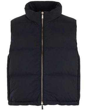 Moorer Padded Sleeveless Gilet - Blue