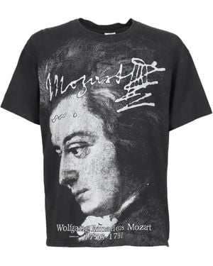 Earthling Collective Mozart Vintage Graphic-Print T-Shirt - Black