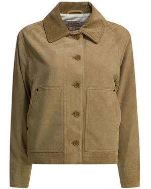 Filson Abrigo Con Cuello De Pana - Verde