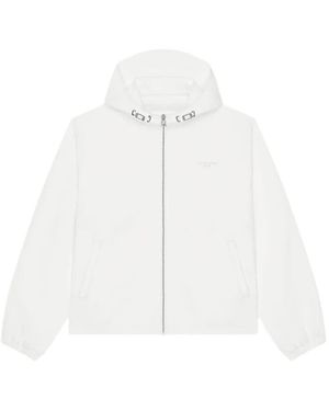 Givenchy Windbreaker Aus Polyfaille Mit Stickerei Paris - Weiß