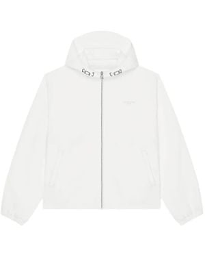 Givenchy Windbreaker Aus Polyfaille Mit Stickerei Paris - Weiß