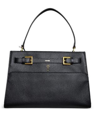 no:rae Medium Valegro Leather Tote Bag - Black
