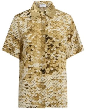 Moschino T-Shirt À Sequins Brodés - Multicolour