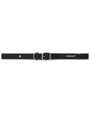 Undercover Studded Leather Belt - White