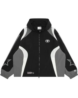 Aape By A Bathing Ape Moonface Hooded Jacket - Black