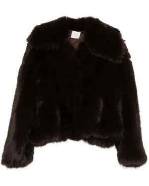 Alysi Wide-lapel Coat - ブラック