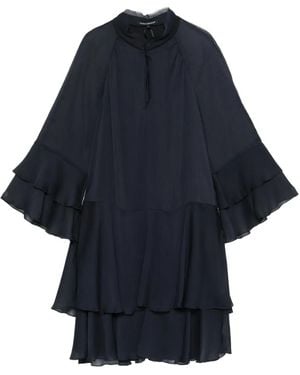 Luisa Cerano Ruffled Tiered Dress - Blue