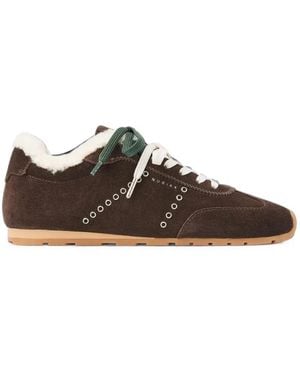 Nubikk Billy Lou Fur Trainers - Brown