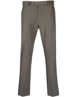 PT Torino Slim-Cut Tailored Trousers - Grey