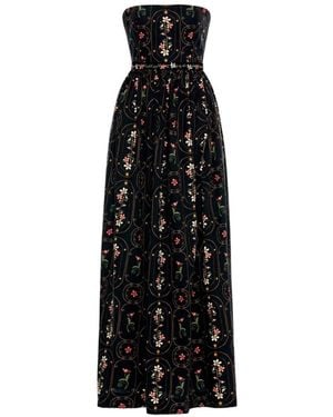 Agua Bendita Lienzo Noche Maxi Dress - Black