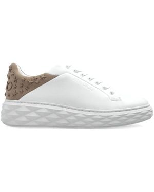 Jimmy Choo Diamond Maxi Trainers - White