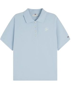 Tommy Hilfiger Logo-Embroidered Polo Shirt - Blue