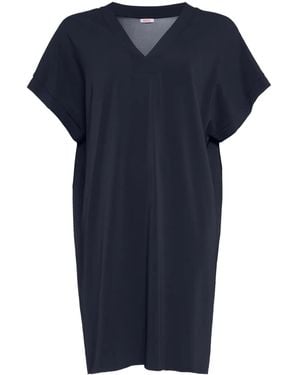 Eres Tali V-Neck Tunic Dress - Blue