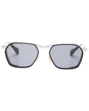 Jacques Marie Mage Zonnebril Met Geometrisch Montuur - Wit