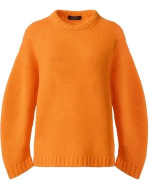 Fabiana Filippi Platinum Crew-Neck Drop-Shoulder Jumper - Orange