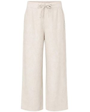 Exit Society Drawstring Wide-Leg Trousers - White