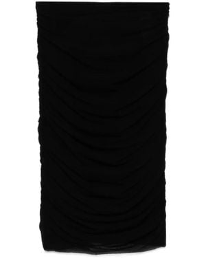 FEDERICA TOSI Ruched Mini Skirt - Black
