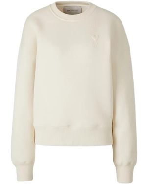 Ami Paris Cotton Sweater - White