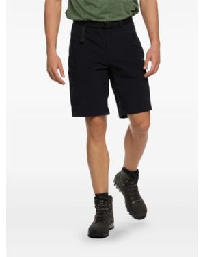 Trangoworld Bermudas cargo con cinturón - Negro