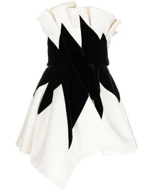 Zuhair Murad Strapless Flared Minidress - Black