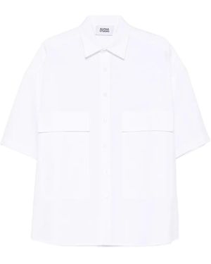Alpha Studio Flap-Pocket Shirt - White