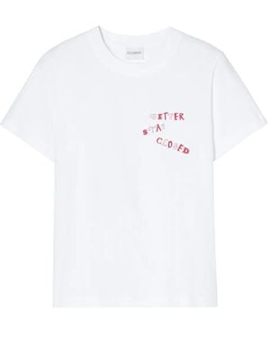 Closed Printed Short-Sleeve T-Shirt - White